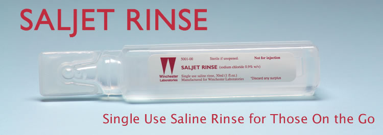Saljet Rinse - Portable saline for wound cleaning