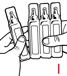 break off a saljet rinse vial